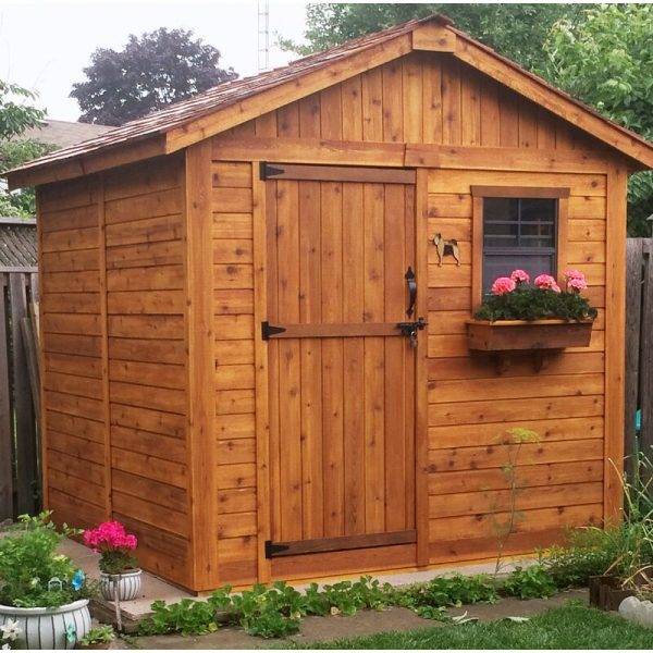 8 ft. W x 8 ft. D Wooden Storage Shed