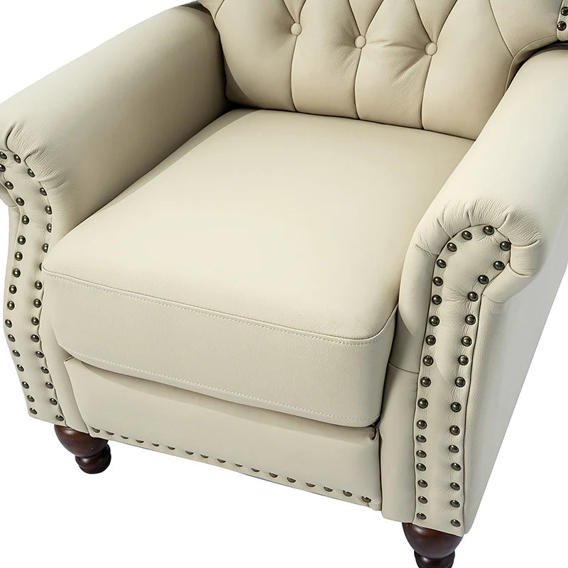 Gabrielle Genuine Leather Oversized Recliner