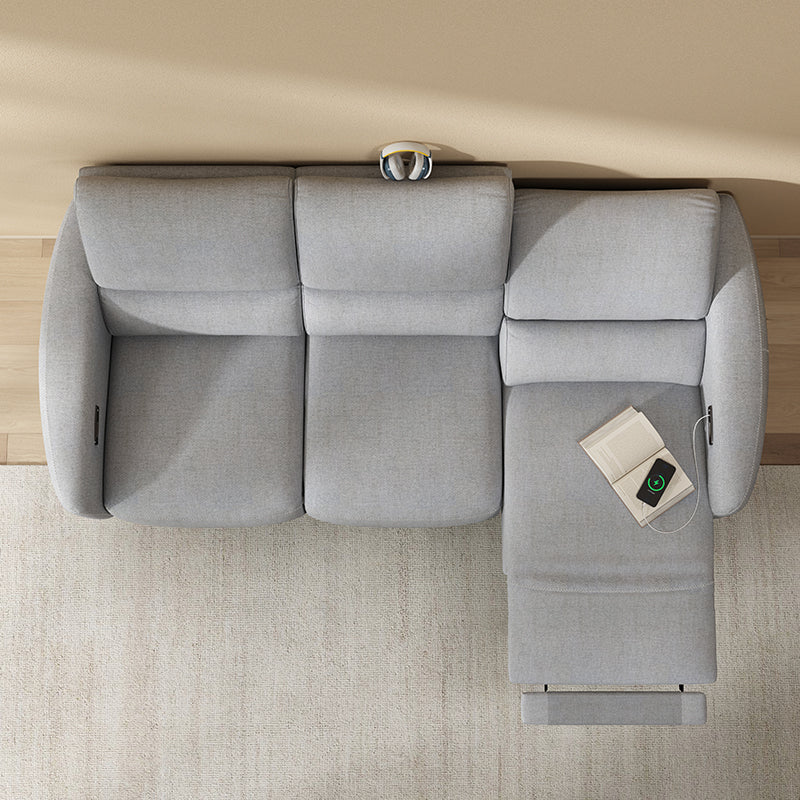 AeroStretch 3 Seater Power Zero Wall Recliner Sofa with Drop Down Table Tray