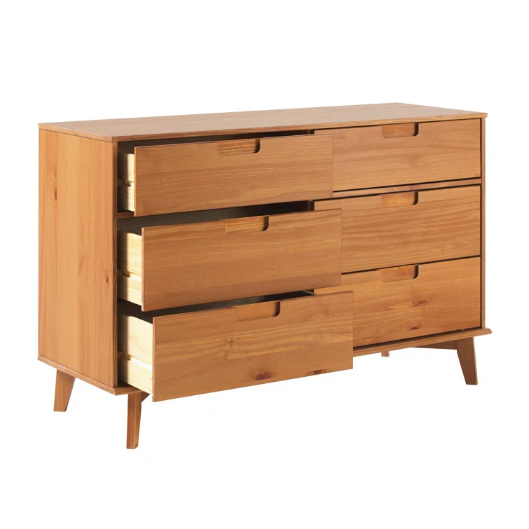 Yarber Groove 6 Drawer Double Dresser