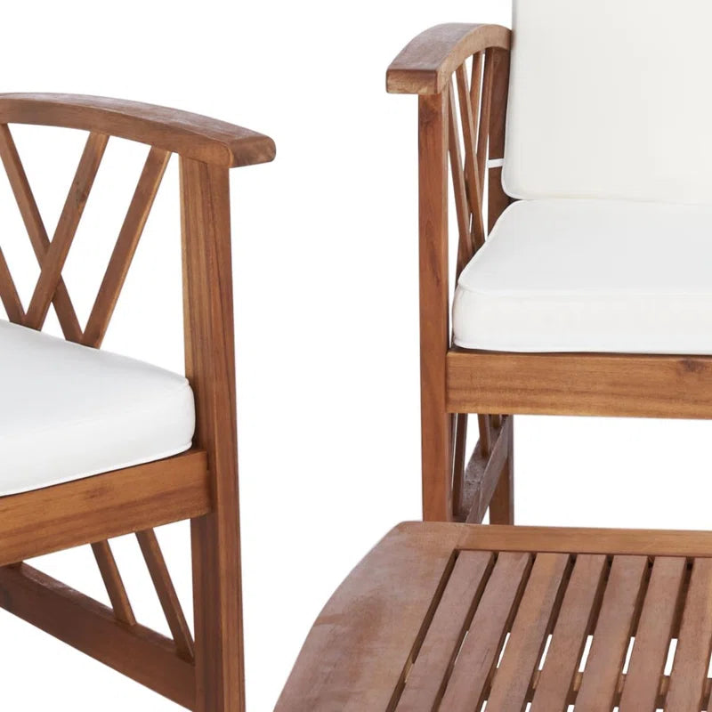 Aana Wicker 4 - Person Garden Lounge Set with Cushions