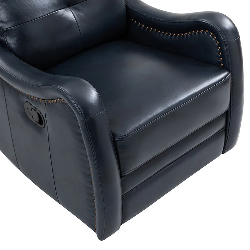 Amelia Genuine Leather Swivel Rocker Recliner