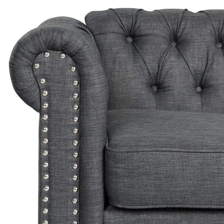 Gilles 82 Rolled Arm Chesterfield Sofa
