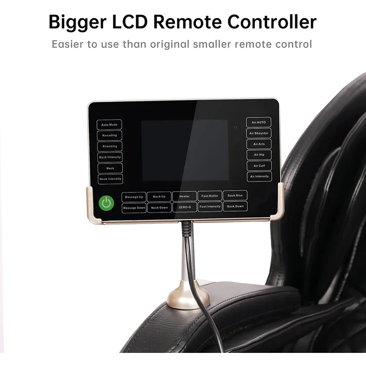 💥Clearance Sale🔥Faux Leather Heated Full Body Massage Chair with Dual-core S Track and APP Control