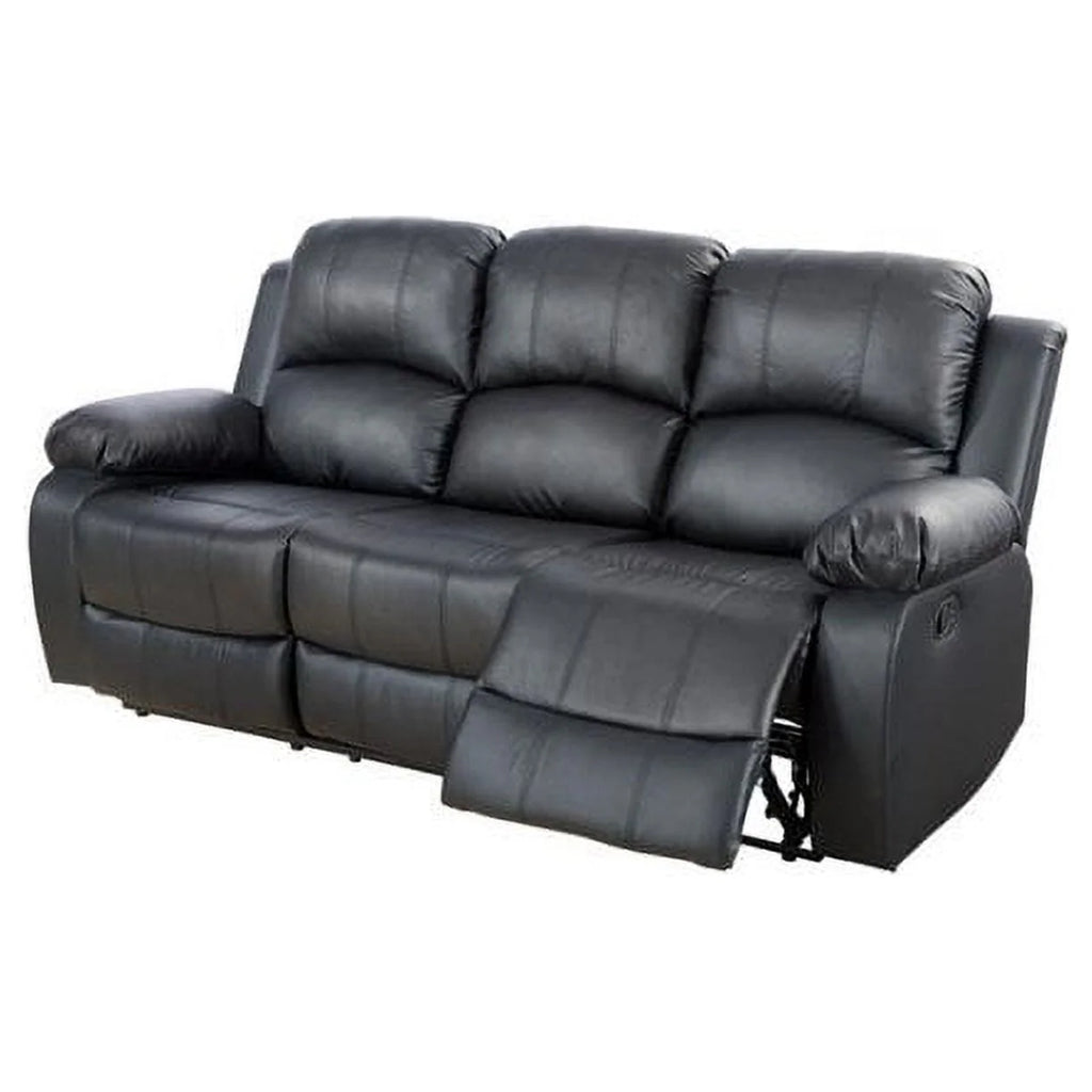 Ainehome Furniture 3 - Pieces Recliner Sectional Sofa Set. Reclining Living Room Sofa. Loveseat. Chair (Black. Living Room Set 3+2+1)
