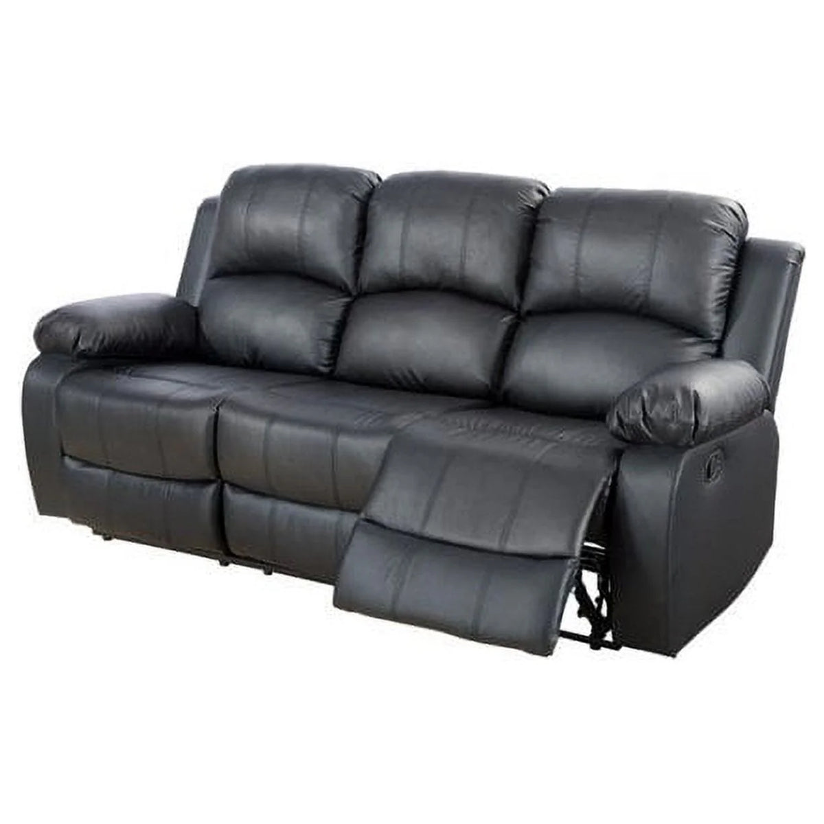 Ainehome Furniture 3 - Pieces Recliner Sectional Sofa Set. Reclining Living Room Sofa. Loveseat. Chair (Black. Living Room Set 3+2+1)