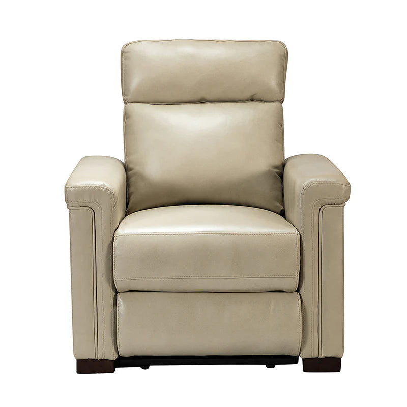 Lea 36.02 Wide Genuine Leather Power Recliner