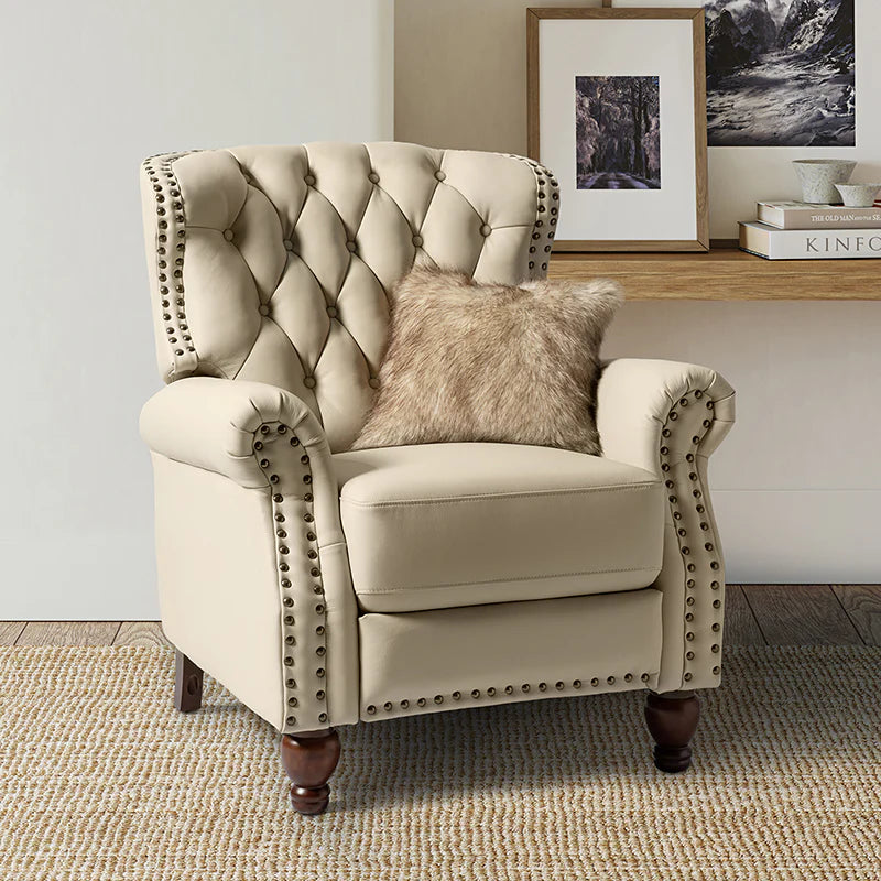 Gabrielle Genuine Leather Oversized Recliner