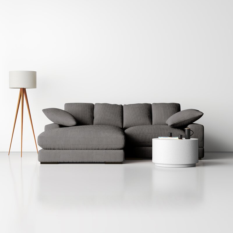 106′′ Wide Reversible Sofa & Chaise