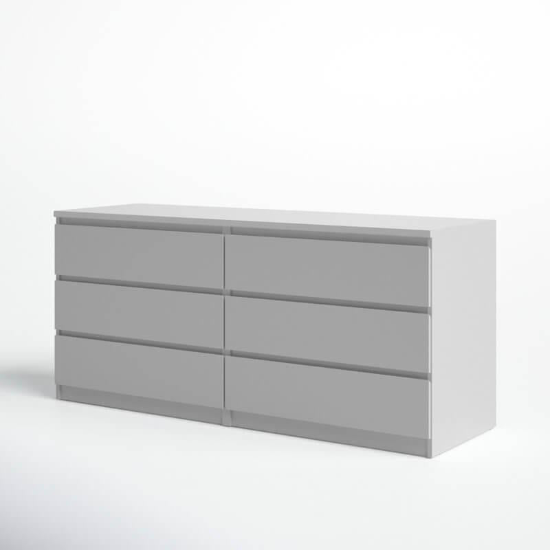 Kepner 6 Drawer 60.5 W Double Dresser