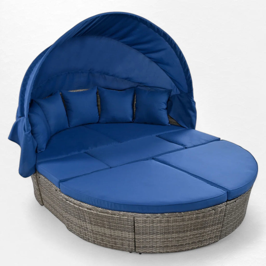 Joscelin 66.1'' Polyethylene (PE) Wicker Outdoor Patio Daybed