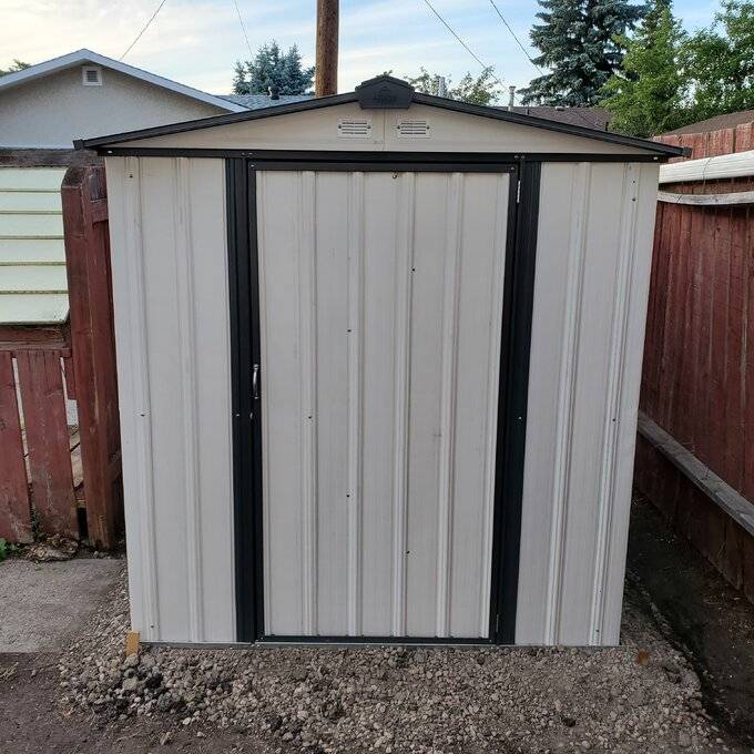 Shed 6 ft. W x 5 ft. D Metal Storage Shed