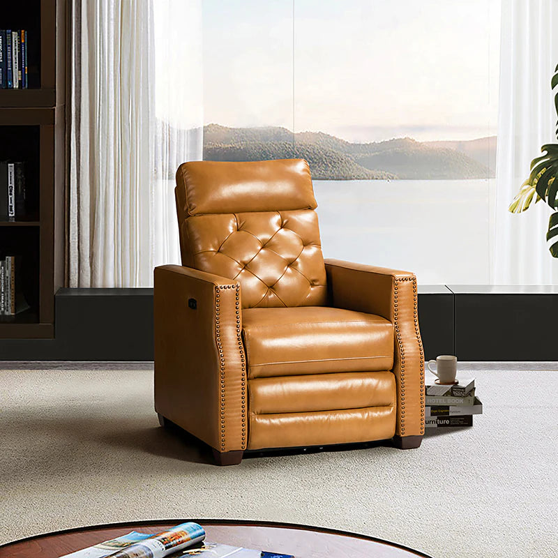 Carlota 31.5 Wide Genuine Leather Power Recliner
