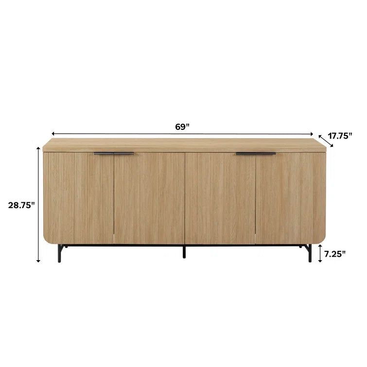 Ludlow Reeded 4-Door Sideboard