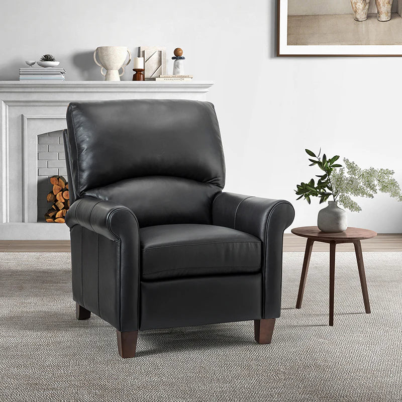 Eliana 33.07 Wide Genuine Leather Manual Recliner