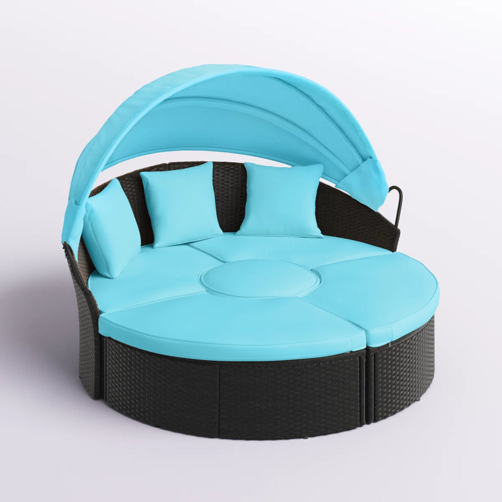 Antashia 70'' Wide Outdoor Patio Daybed with Cushions