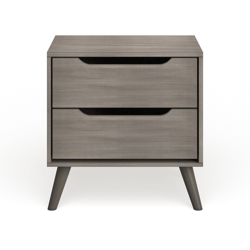 Bodo Mid-century Modern Wood 2-Drawer Nightstand by Carson Carrington