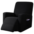 Subrtex Recliner Slipcover with Pockets Stretch Furniture Chair Cover. Black (Back Width 24 inch-32 inch & Height 29 inch-36.5 inch)