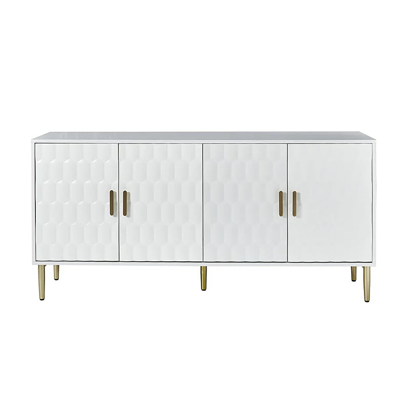 Modern Hexagonal Door Bruno 63 Wide Sideboard with Adjustable Shelves