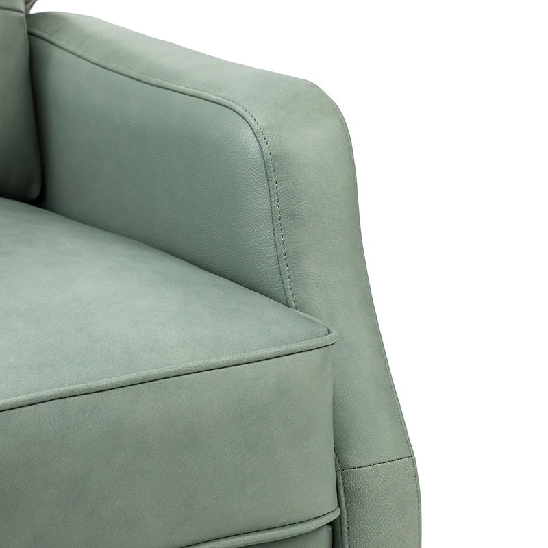 Benito 28.74 Wide Genuine Leather Swivel Rocker Recliner