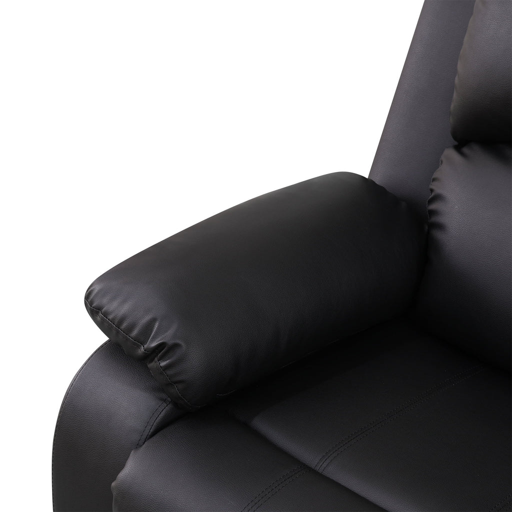 Aukfa 3 - Piece Recliner Sofa Set. 6 Seat Sectional Couch with Cup Holders&Storage Console. Gray