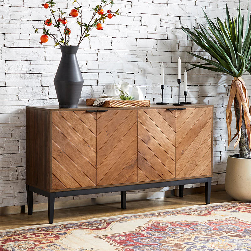 Mila 55 Wide 4 Door Sideboard with Storage