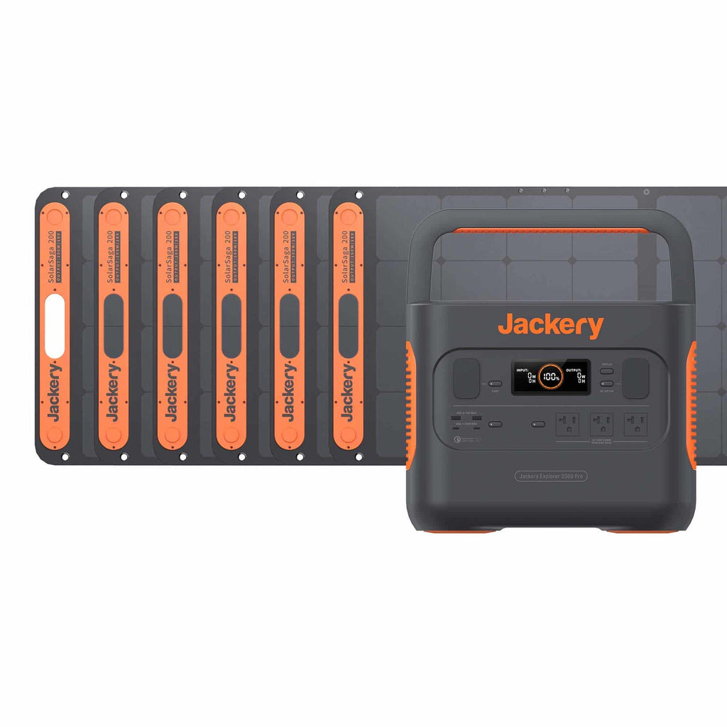 🔥2022🔥 Jackery Solar Generator 2000 Pro (Explorer 2000 Pro + SolarSaga 200W x 6)