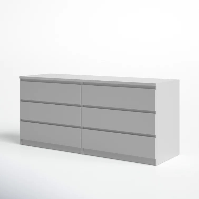 Jada 6 Drawer 60.5 W Double Dresser