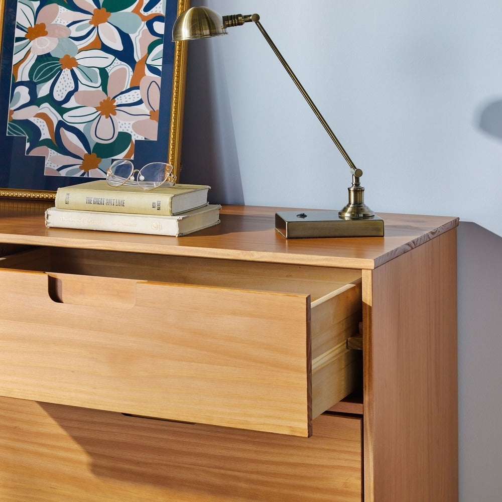 Middlebrook Gammelstaden Mid-Century Solid Wood 6-Drawer Dresser