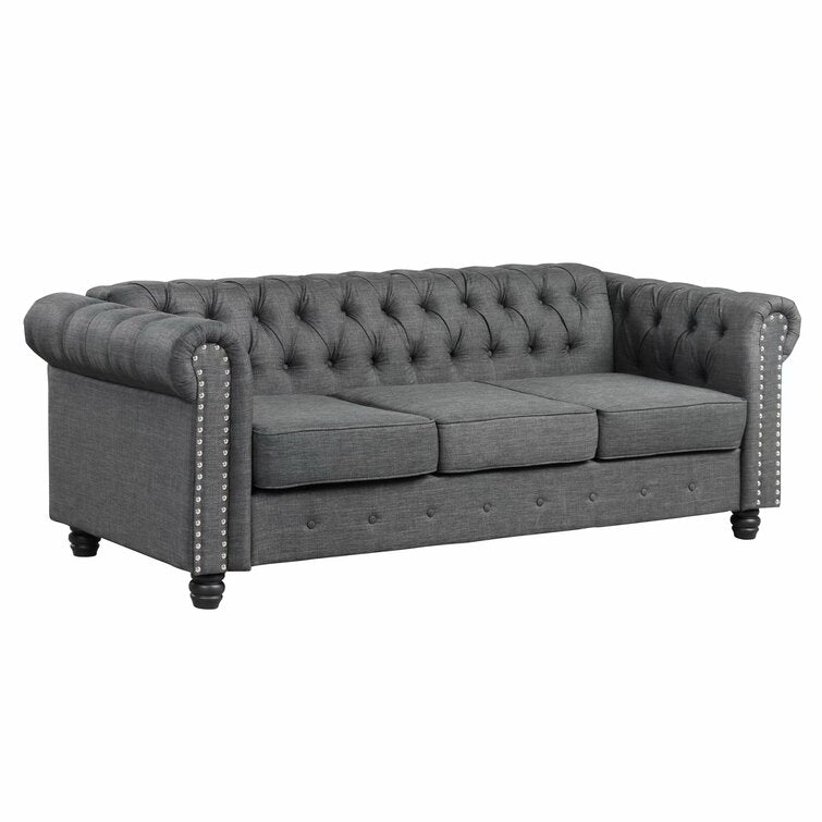 Gilles 82 Rolled Arm Chesterfield Sofa