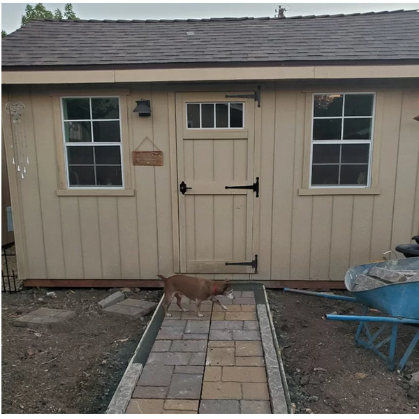 10 ft. W x 14 ft. D Storage Shed