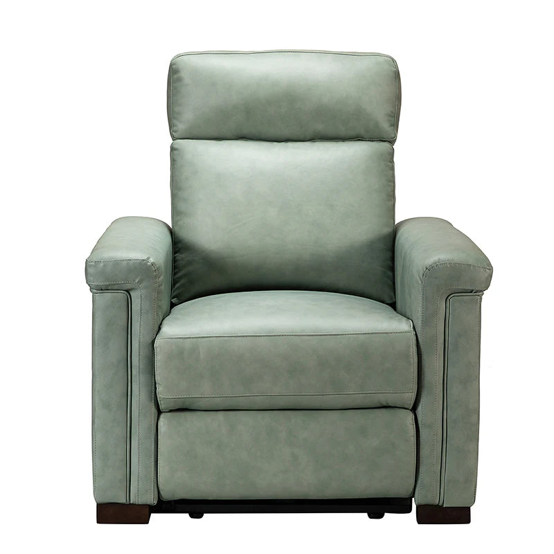 Lea 36.02 Wide Genuine Leather Power Recliner
