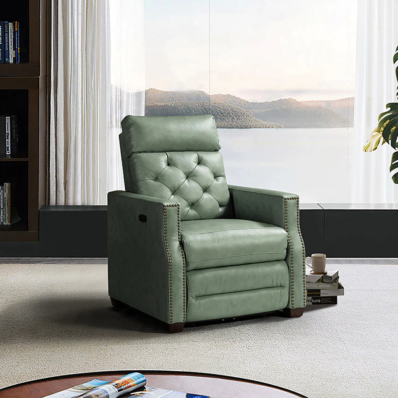Carlota 31.5 Wide Genuine Leather Power Recliner