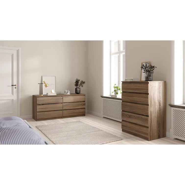 Jada 6 Drawer 60.5 W Double Dresser