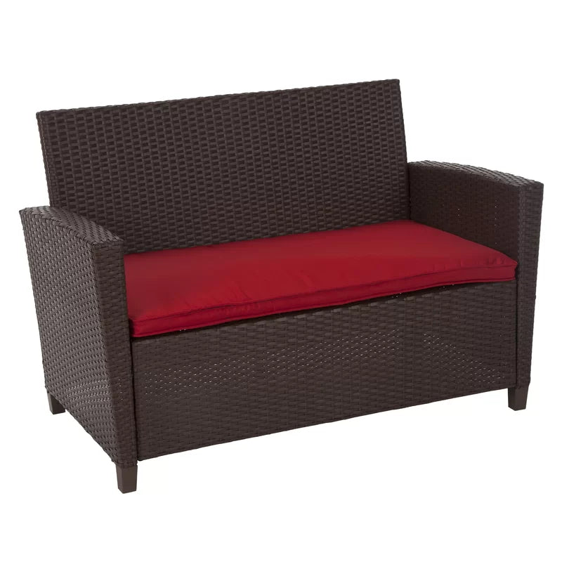 Wicker 4 - Person Garden Lounge Set with Cushions