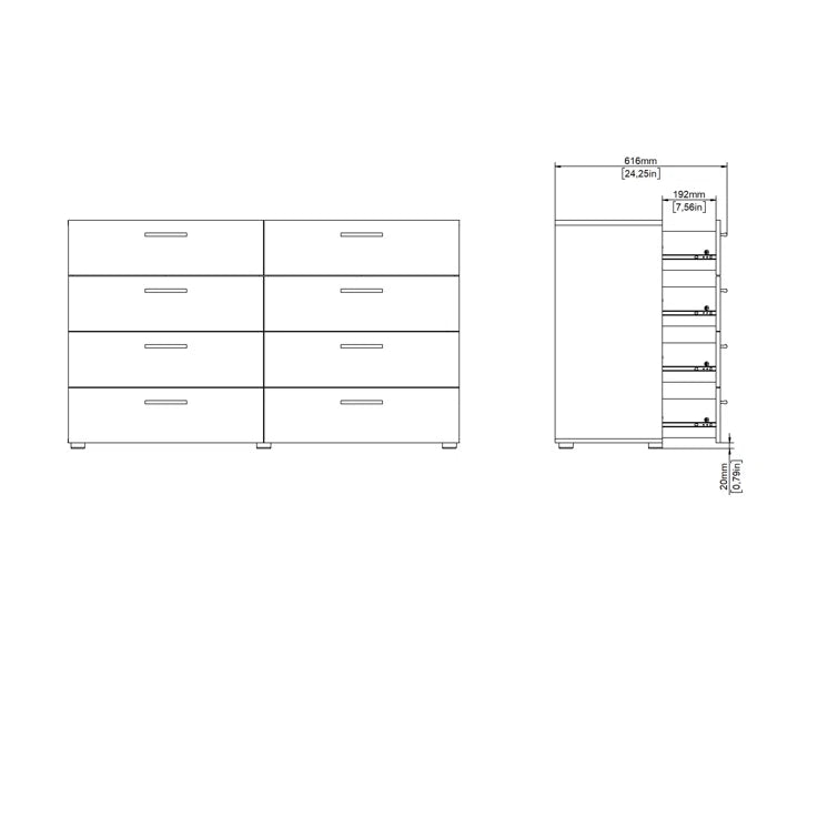 Jantz 8 Drawer 55.12 W Double Dresser