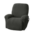 Mainstays 4-Piece Stretch Fabric Recliner Slipcover. Charcoal