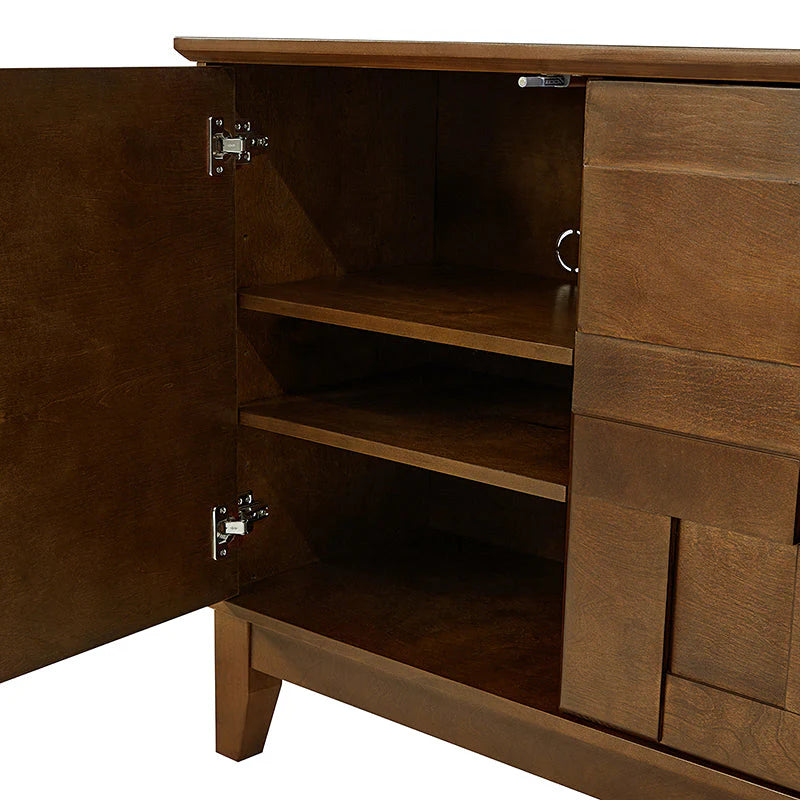 Veitin Modern 3-Door Sideboard with Adjustable Shelf