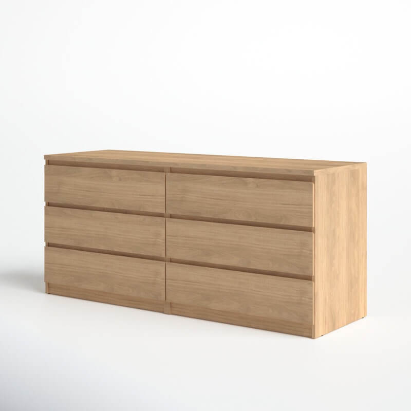 Kepner 6 Drawer 60.5 W Double Dresser