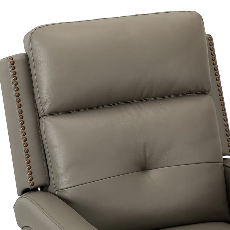 Benito 28.74 Wide Genuine Leather Swivel Rocker Recliner