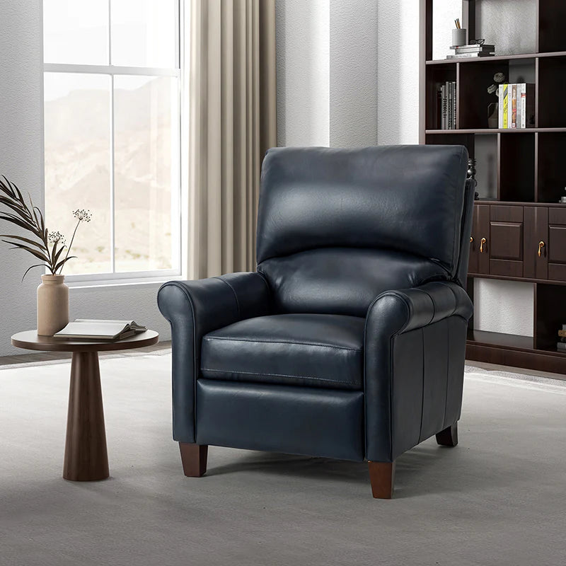 Eliana 33.07 Wide Genuine Leather Manual Recliner