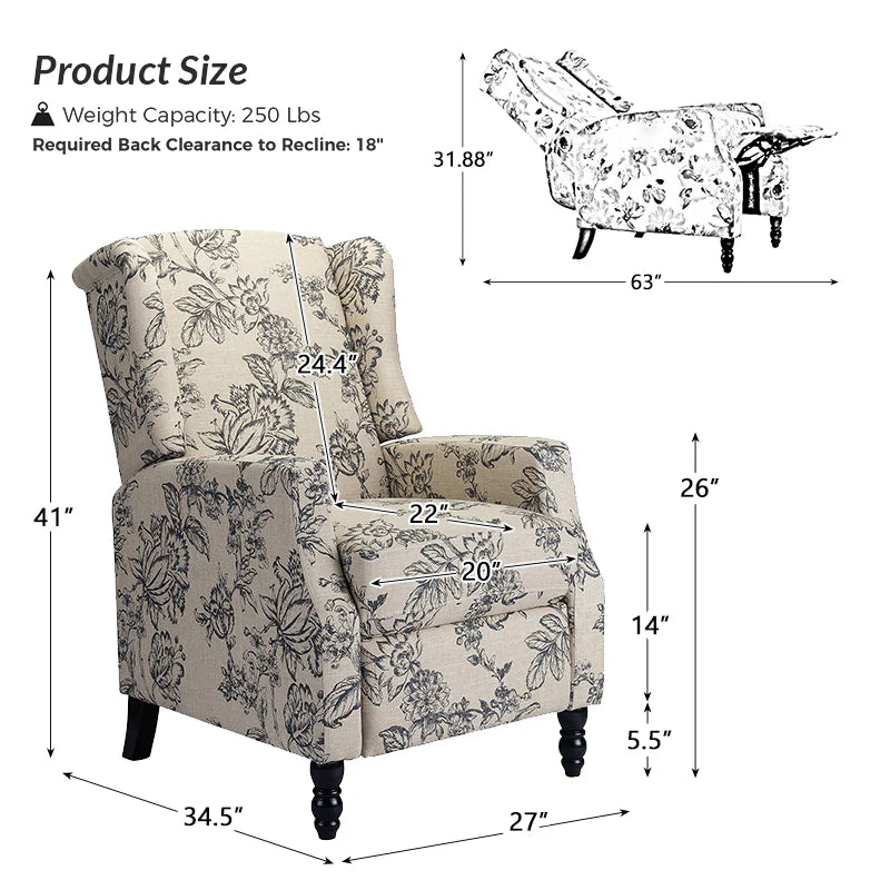 Lilith Upholstered Recliner