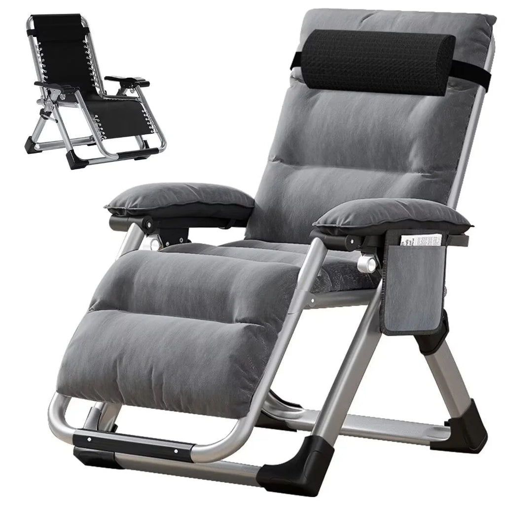 NAIZEA 2 Pack Zero Gravity Chair. Foldable Portable Lawn Recliner with Cushion. Headrest. Cup Holder. Black