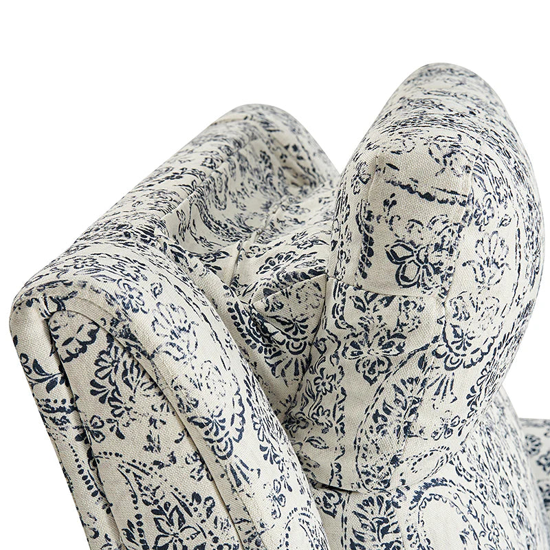 Alois Large Floral Swivel And Rocker Power Recliner With Adjustable Headrest