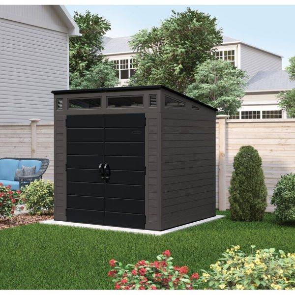 7 ft. W x 7 ft. D Plastic Storage Shed