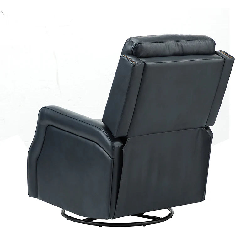 Benito 28.74 Wide Genuine Leather Swivel Rocker Recliner