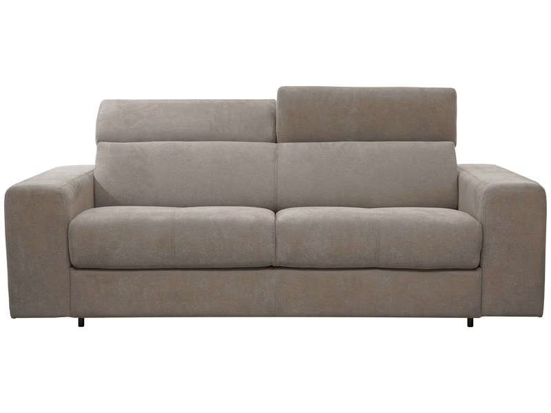 Canape droit convertible MODENA 3 pl Tissu taupe