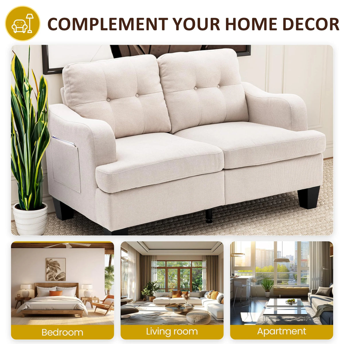 Royalcraft Swivel Nursery Glider Recliner. Comfy Upholstered Glider Chair with Lumbar Pillow and Footrest. Beige