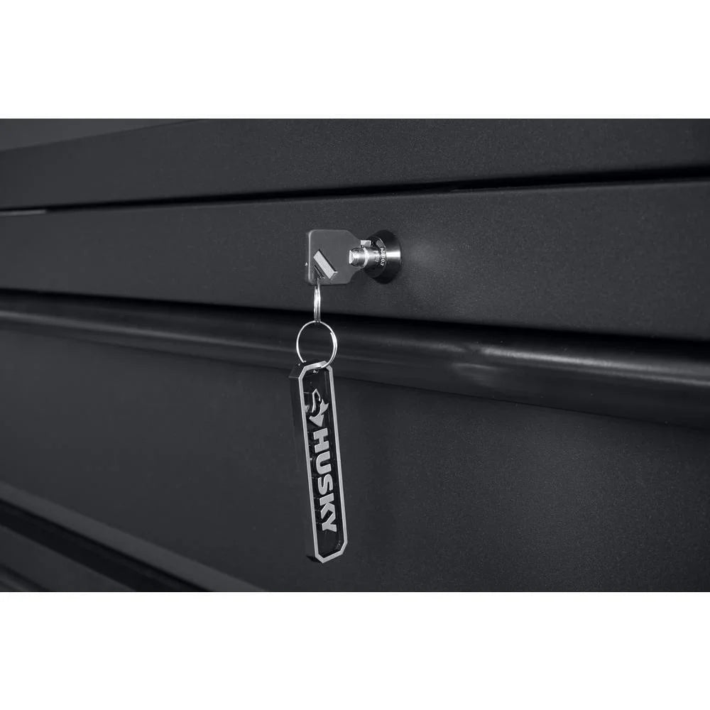 80 in. W 10-Drawer. Deep Combination Tool Chest and Rolling Cabinet Set in Matte Black (3-Piece)