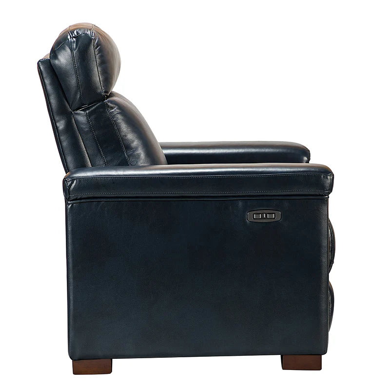 Lea 36.02 Wide Genuine Leather Power Recliner